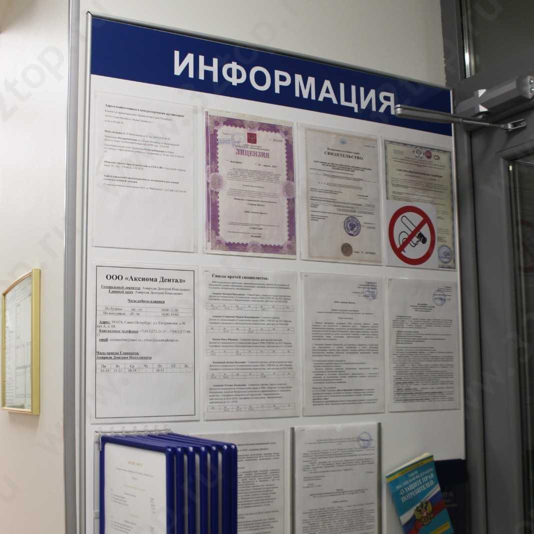 Стоматологическая клиника AXIOMA DENTAL (АКСИОМА ДЕНТАЛ) м. Чернышевская